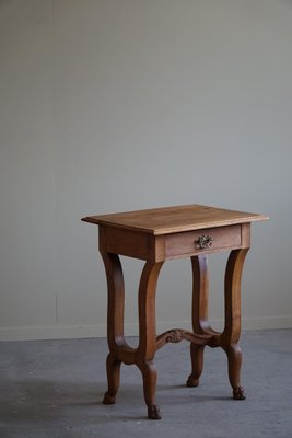 Baroque Carved Lion Feets Danish Console Table in Oak, 1890s-MXF-1720340