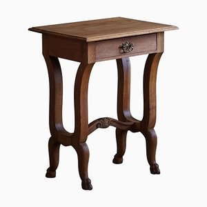 Baroque Carved Lion Feets Danish Console Table in Oak, 1890s-MXF-1720340