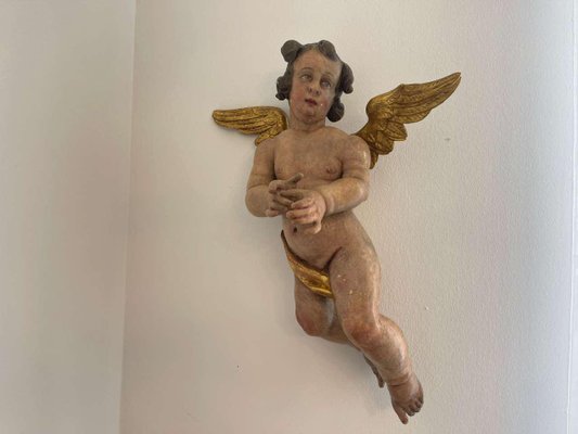 Baroque Carved Wood Angel-PXE-2039009