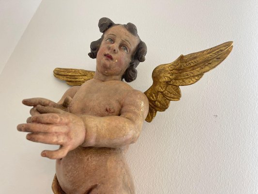 Baroque Carved Wood Angel-PXE-2039009