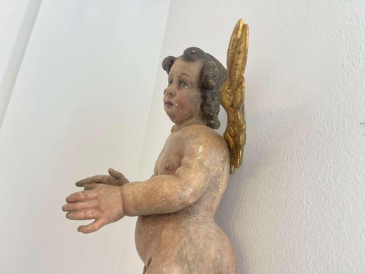 Baroque Carved Wood Angel-PXE-2039009