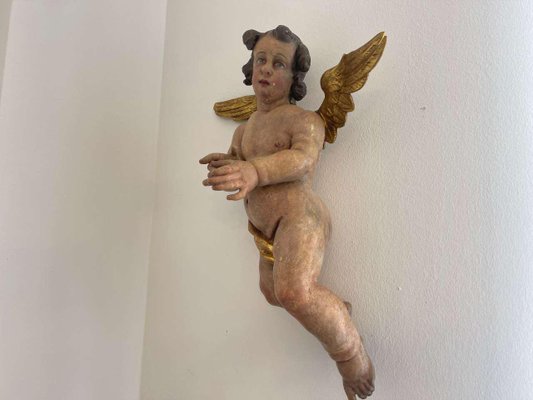 Baroque Carved Wood Angel-PXE-2039009