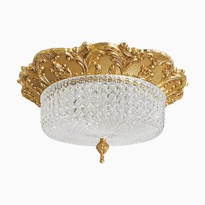 Baroque Ceiling Lamp Messing Facet Cut Glass Ceiling Ceiling French Lily-BMU-1807669