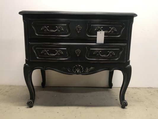 Baroque Chest of Drawer in Black-HLV-1428625