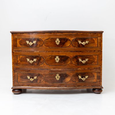 Baroque Chest of Drawers in Walnut with Bronze Fittings, 18th Century-VEI-1766011