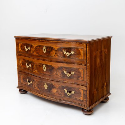 Baroque Chest of Drawers in Walnut with Bronze Fittings, 18th Century-VEI-1766011