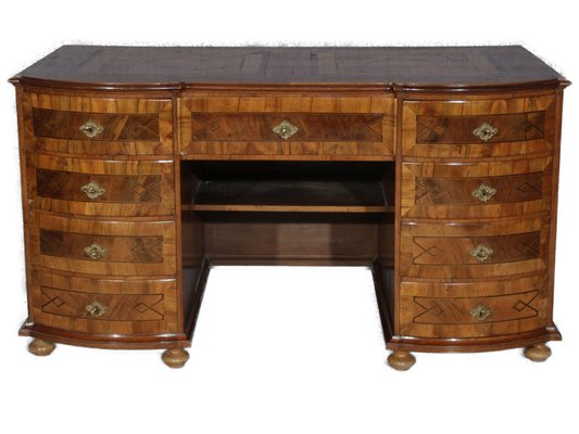 Baroque Desk 18 Century with Intarsia and Insert Work, 1750-DXD-1790764