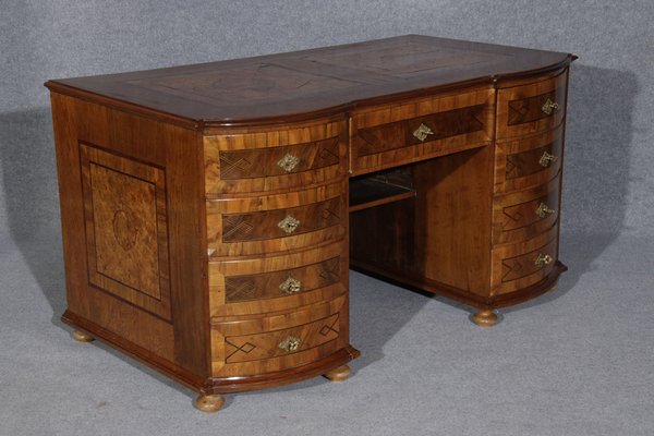 Baroque Desk 18 Century with Intarsia and Insert Work, 1750-DXD-1790764