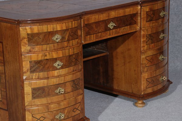 Baroque Desk 18 Century with Intarsia and Insert Work, 1750-DXD-1790764