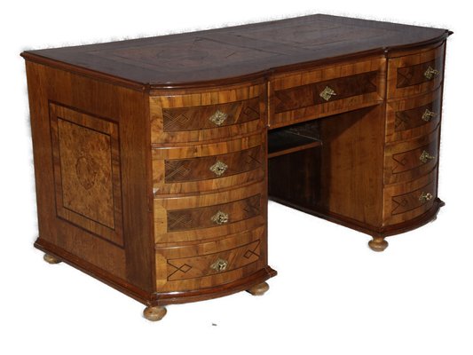 Baroque Desk 18 Century with Intarsia and Insert Work, 1750-DXD-1790764