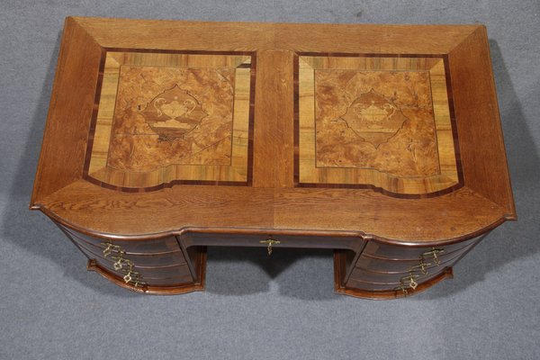 Baroque Desk 18 Century with Intarsia and Insert Work, 1750-DXD-1790764