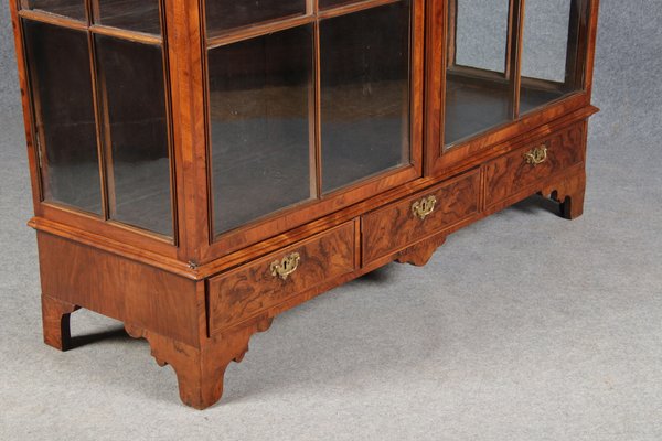 Baroque English Mahogany Showcases with Three Sides Glazed, 1800s-DXD-1703588