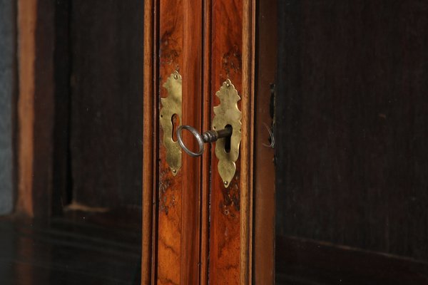 Baroque English Mahogany Showcases with Three Sides Glazed, 1800s-DXD-1703588