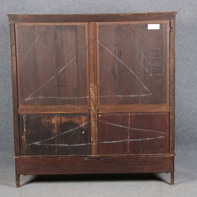 Baroque English Mahogany Showcases with Three Sides Glazed, 1800s-DXD-1703588