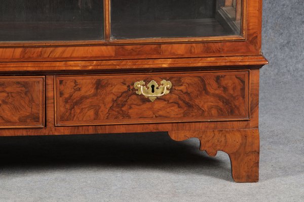 Baroque English Mahogany Showcases with Three Sides Glazed, 1800s-DXD-1703588