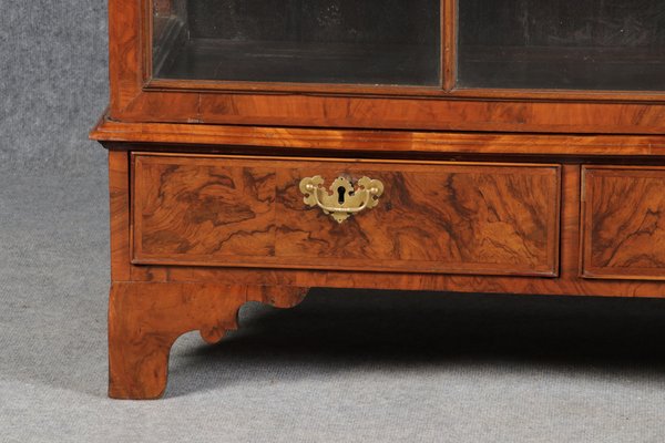 Baroque English Mahogany Showcases with Three Sides Glazed, 1800s-DXD-1703588