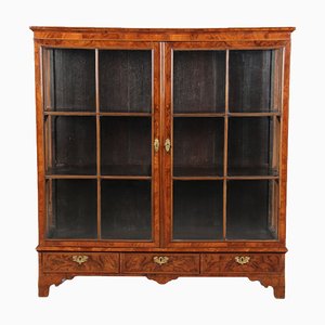 Baroque English Mahogany Showcases with Three Sides Glazed, 1800s-DXD-1703588