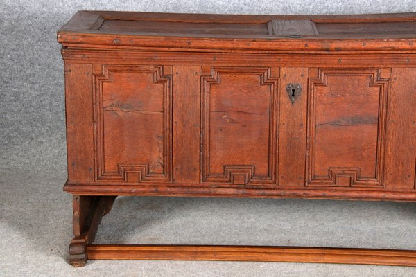 Baroque Gallery Chest in Oak, 1750s-DXD-1790802