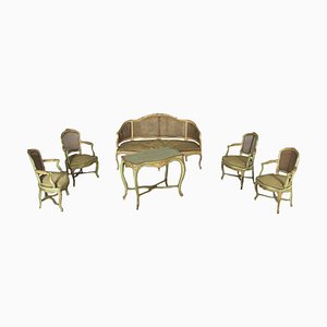 Baroque Lacquered Living Room Set, Set of 5-VMM-1352378