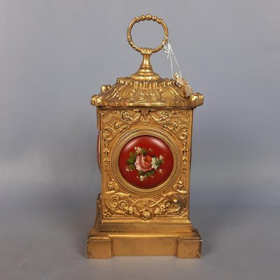 Baroque Mechanical Table Clock in Golden Brass, 1950-PWG-2035053