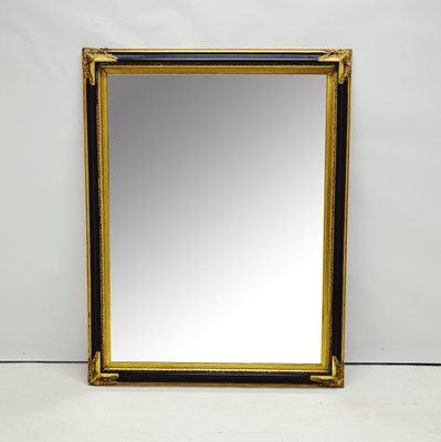 Baroque Mirror with Black and Gold Wooden Frame-ZCZ-2019859