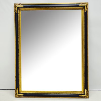 Baroque Mirror with Black and Gold Wooden Frame-ZCZ-2019859