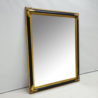 Baroque Mirror with Black and Gold Wooden Frame-ZCZ-2019859