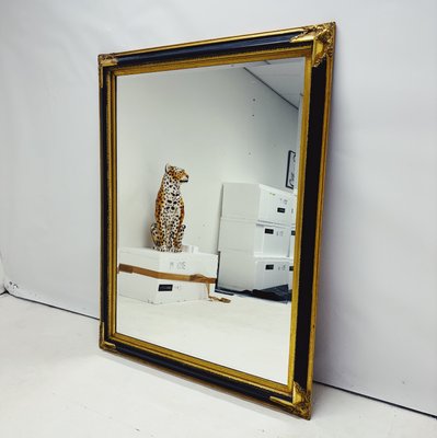 Baroque Mirror with Black and Gold Wooden Frame-ZCZ-2019859