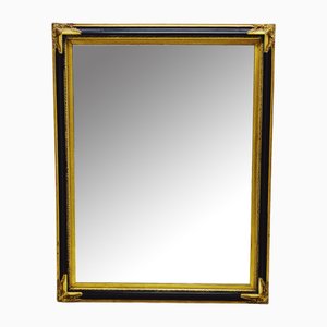 Baroque Mirror with Black and Gold Wooden Frame-ZCZ-2019859