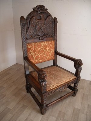 Baroque Renaissance Armchair with Eagle Lion, Dresden-FEO-1759369