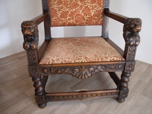 Baroque Renaissance Armchair with Eagle Lion, Dresden-FEO-1759369