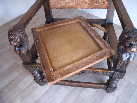 Baroque Renaissance Armchair with Eagle Lion, Dresden-FEO-1759369