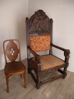 Baroque Renaissance Armchair with Eagle Lion, Dresden-FEO-1759369