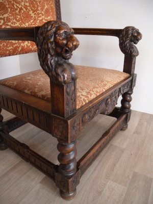 Baroque Renaissance Armchair with Eagle Lion, Dresden-FEO-1759369