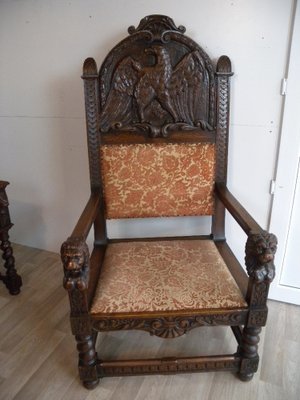 Baroque Renaissance Armchair with Eagle Lion, Dresden-FEO-1759369