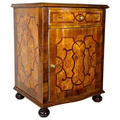 Baroque Revival Marquetry Half Cabinet, Austria, 1890s-TQA-1322219