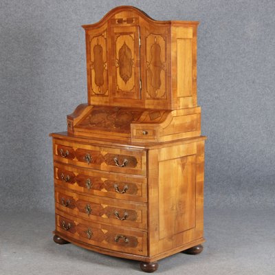 Baroque Secretaire in Walnut, 18th Century-DXD-1132913