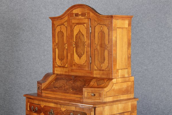 Baroque Secretaire in Walnut, 18th Century-DXD-1132913