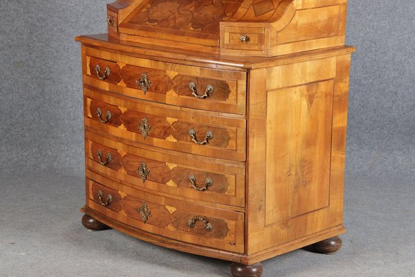 Baroque Secretaire in Walnut, 18th Century-DXD-1132913