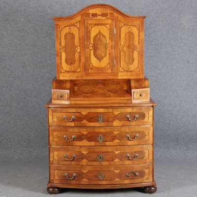 Baroque Secretaire in Walnut, 18th Century-DXD-1132913