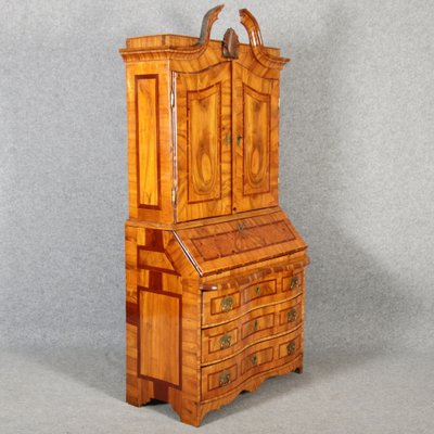 Baroque Secretaire in Walnut with Insertion Work, 18th Century-DXD-1132920