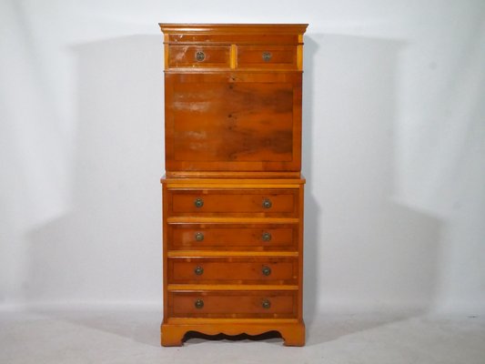 Baroque Secretary in Nut Wood, 1960s-LVS-1803225