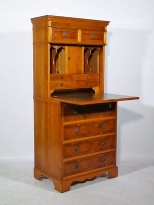 Baroque Secretary in Nut Wood, 1960s-LVS-1803225