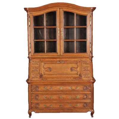 Baroque Showcase Secretaire in Oak, 1760s-DXD-1132914