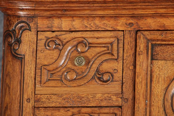 Baroque Showcase Secretaire in Oak, 1760s-DXD-1132914