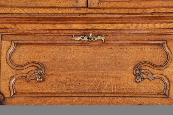 Baroque Showcase Secretaire in Oak, 1760s-DXD-1132914