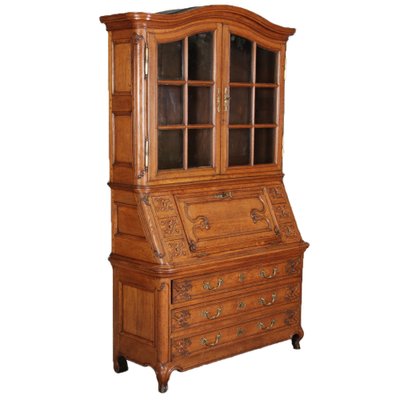 Baroque Showcase Secretaire in Oak, 1760s-DXD-1132914