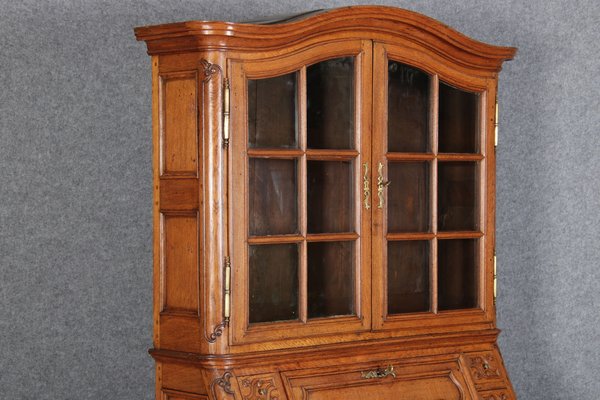 Baroque Showcase Secretaire in Oak, 1760s-DXD-1132914