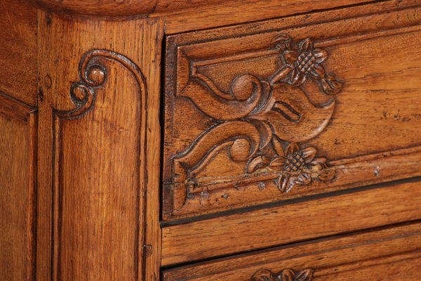 Baroque Showcase Secretaire in Oak, 1760s-DXD-1132914