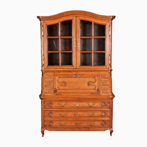 Baroque Showcase Secretaire in Oak, 1760s-DXD-1132914